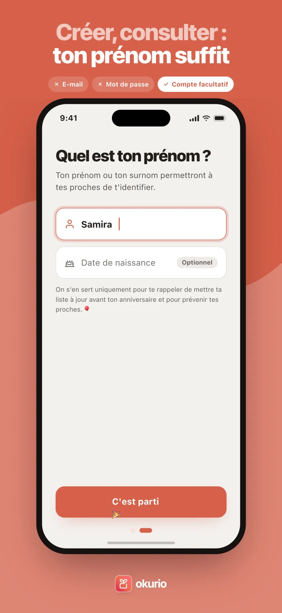 Créer, consulter : ton prénom suffit — l’inscription sans e-mail ni mot de passe